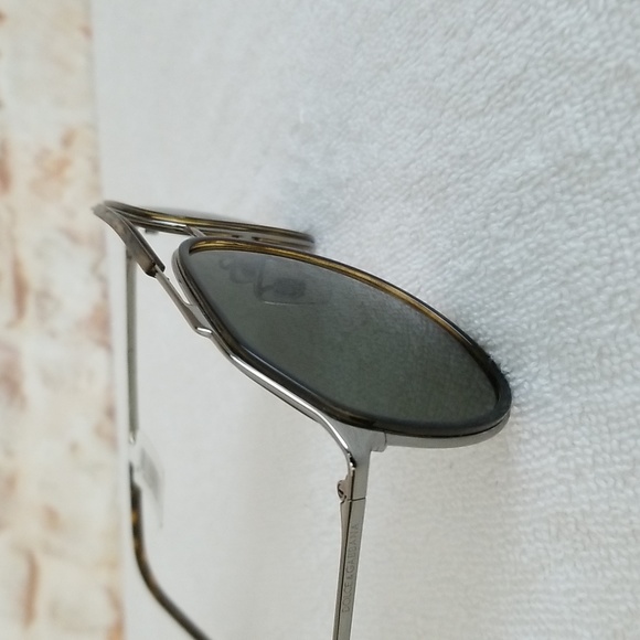 Dolce&Gabbana Men's Metal Double-Bridge Round Aviator Sunglasses - Picture 6 of 12